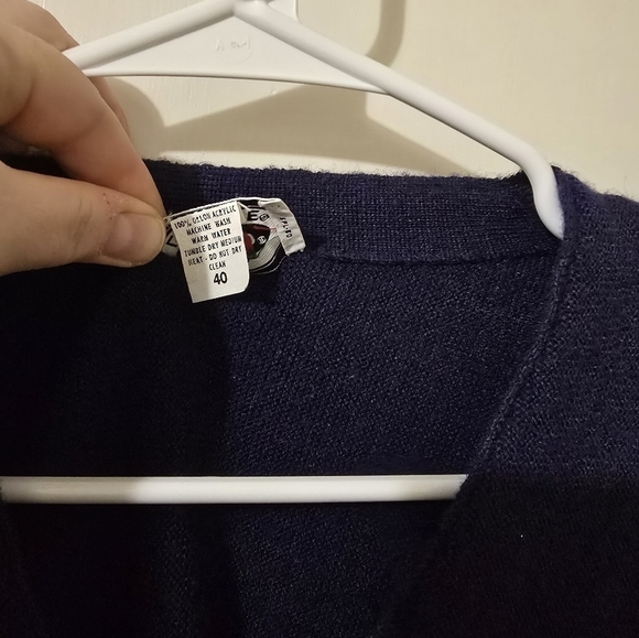 Vintage 1970s/1980s Izod × Lacoste Cardigan Men’s Sz 40 (M/L) Women's 1x/2x - Picture 6 of 6